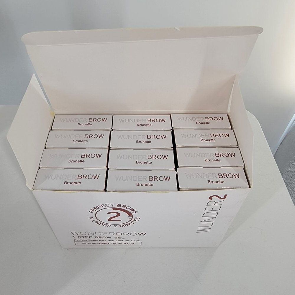 *CLOSEOUT SALE* 12 Wunder2 Wunderbrow Brow Gel Brunette NEW 12 pc/1case - Picture 3 of 4